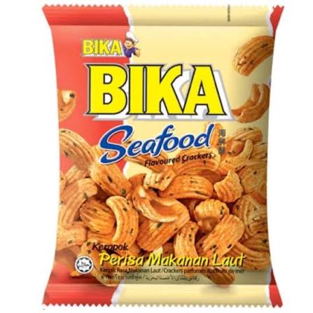Bika Seafood Flavour Crackers 60g (Best Before: 23-08-2027)