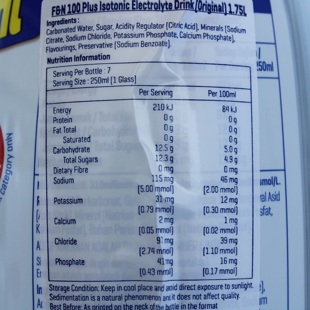 F&N 100 Plus Isotonic Drink 1.5L