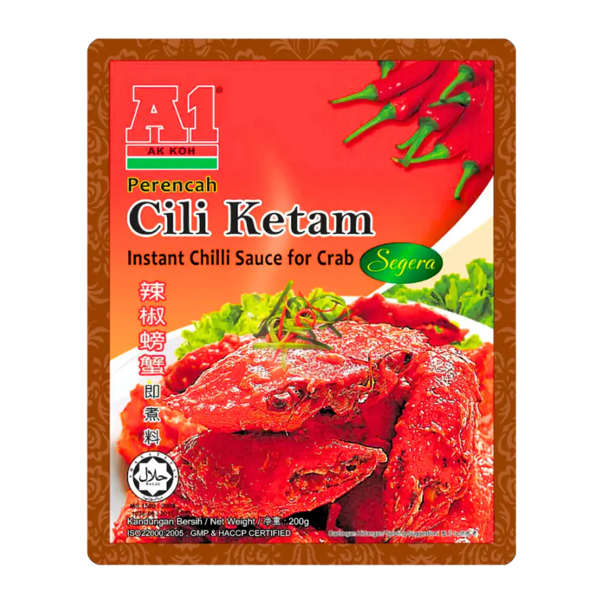 A1 Perencah Cili Ketam - Instant Chilli Paste for Crab 200g