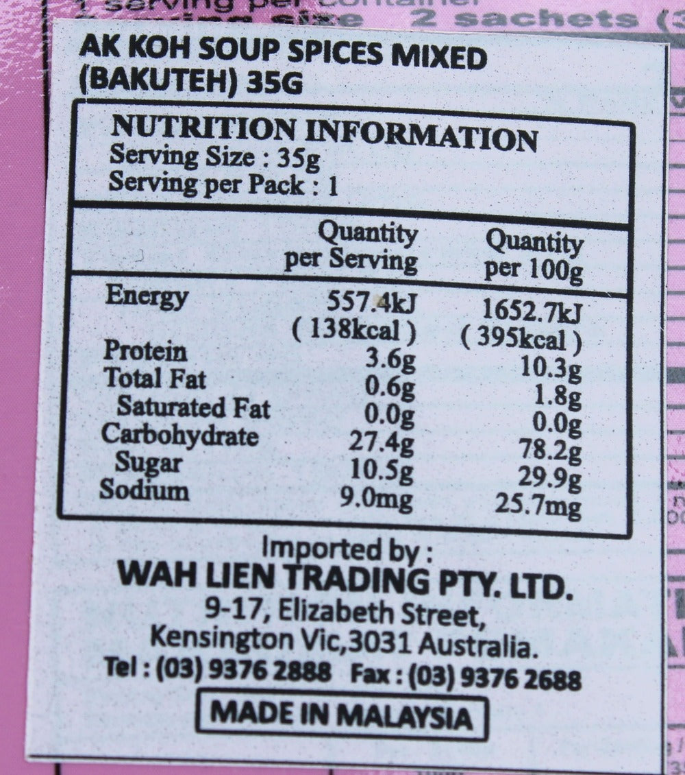 A1 Soup Spices (Sup Rempah) 35g