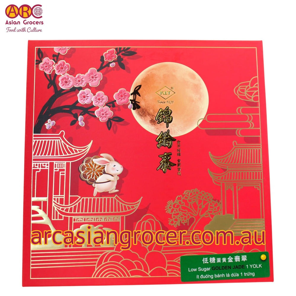 KLT Low Sugar Golden Jade with 1 Yolk Mooncake 4 Pieces (Best Before: 31-12-2026)