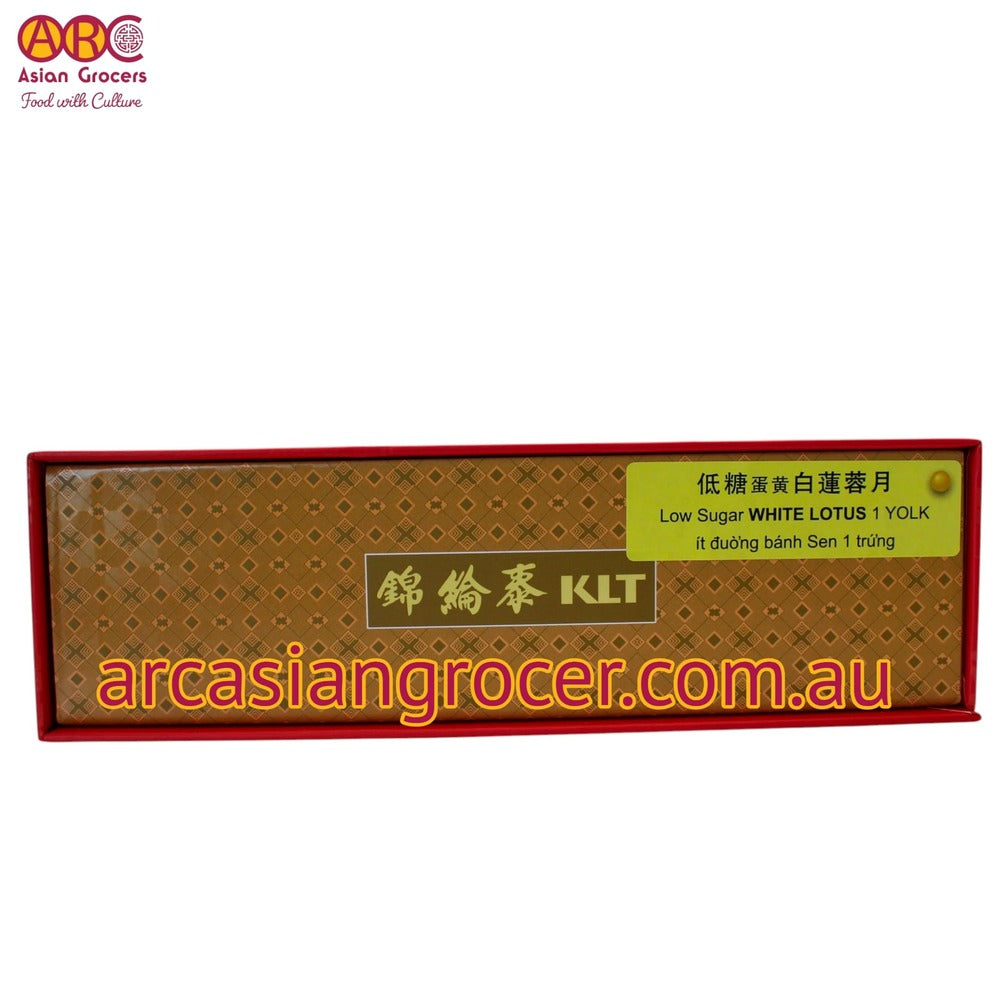 KLT Low Sugar White Lotus with 1 Yolk Mooncake 4 Pieces (Best Before: 31-12-2026)
