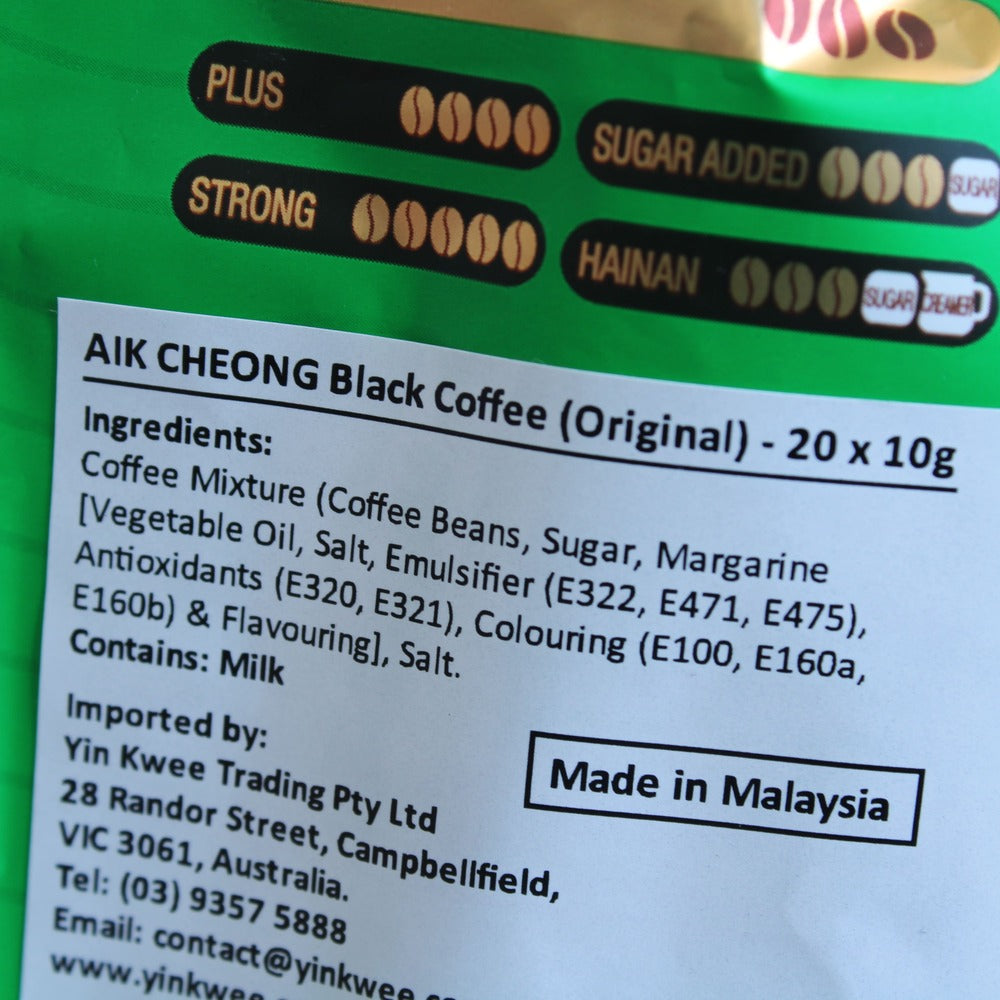 Aik Cheong Kopi O Coffee Bags Original 200g
