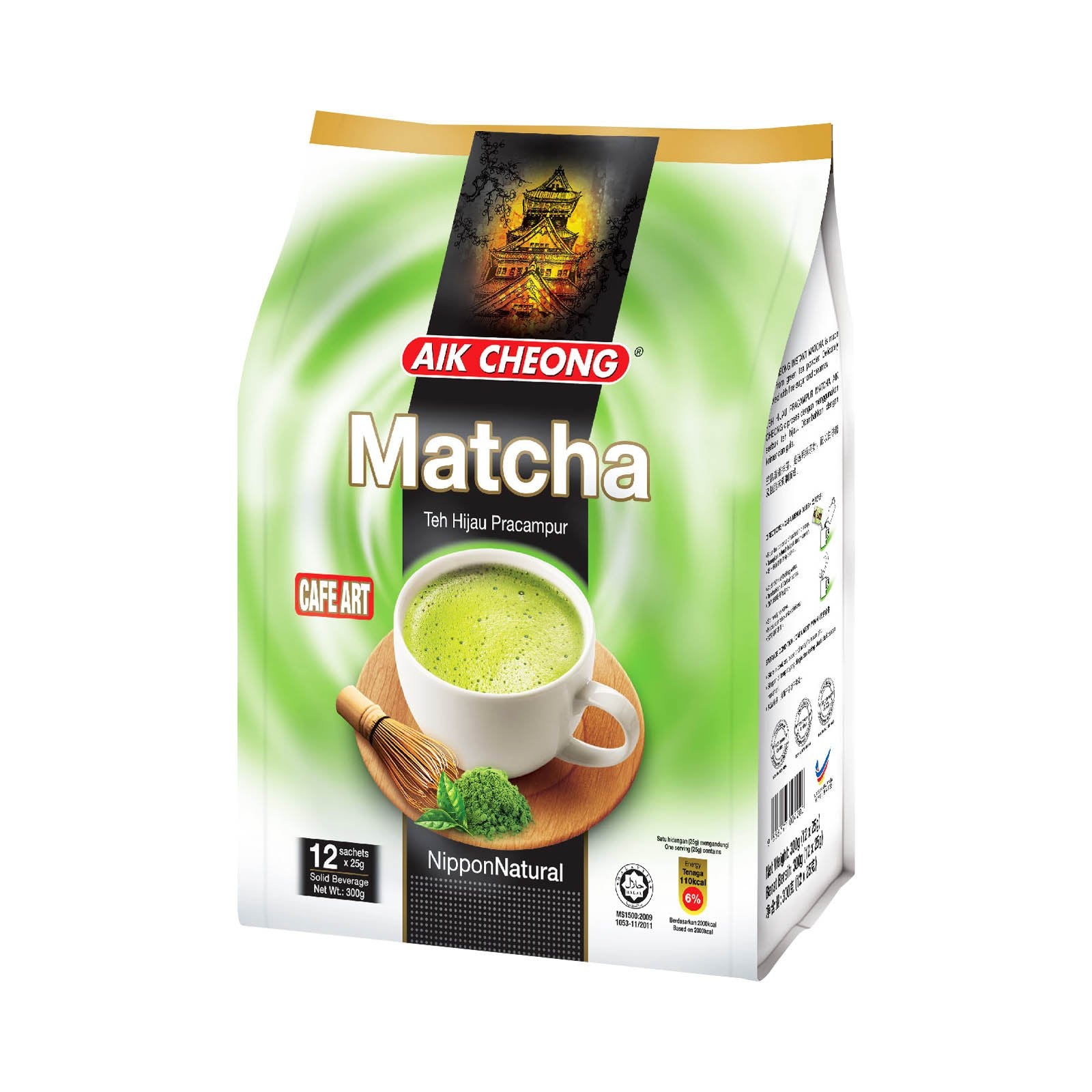 Aik Cheong Green Tea Matcha Latte 25g*12