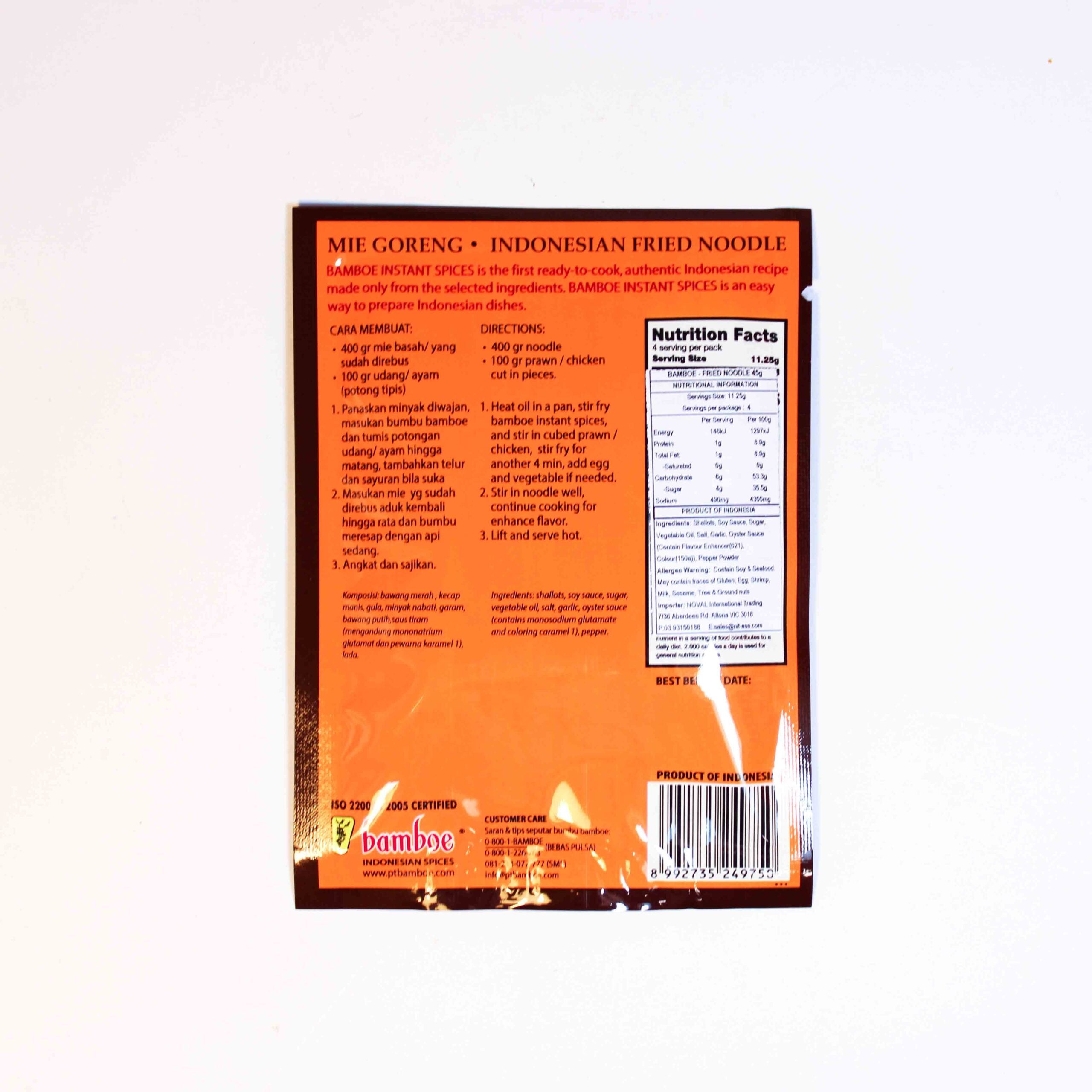 BAMBOE MIE GORENG 45G