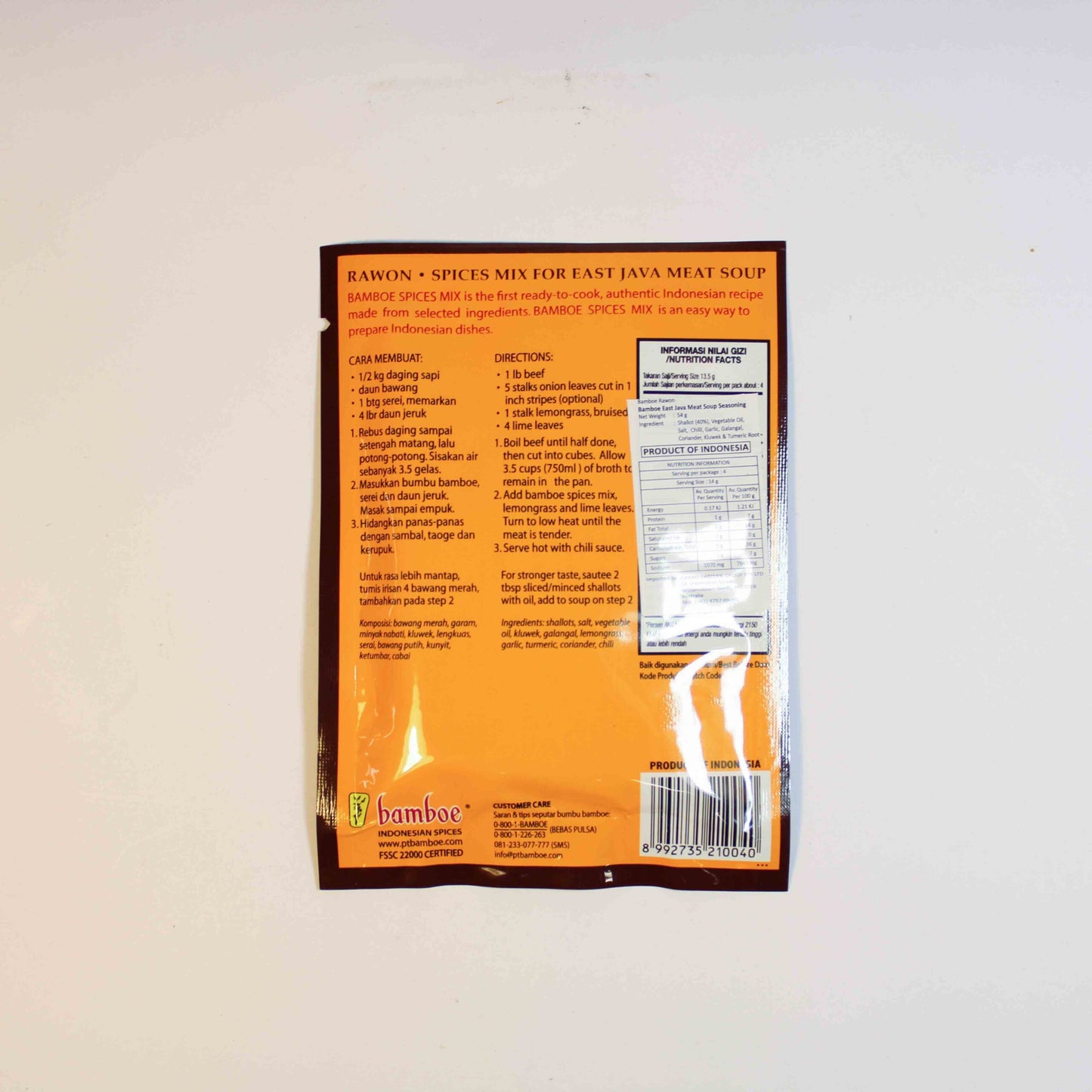 BAMBOE RAWON 54G