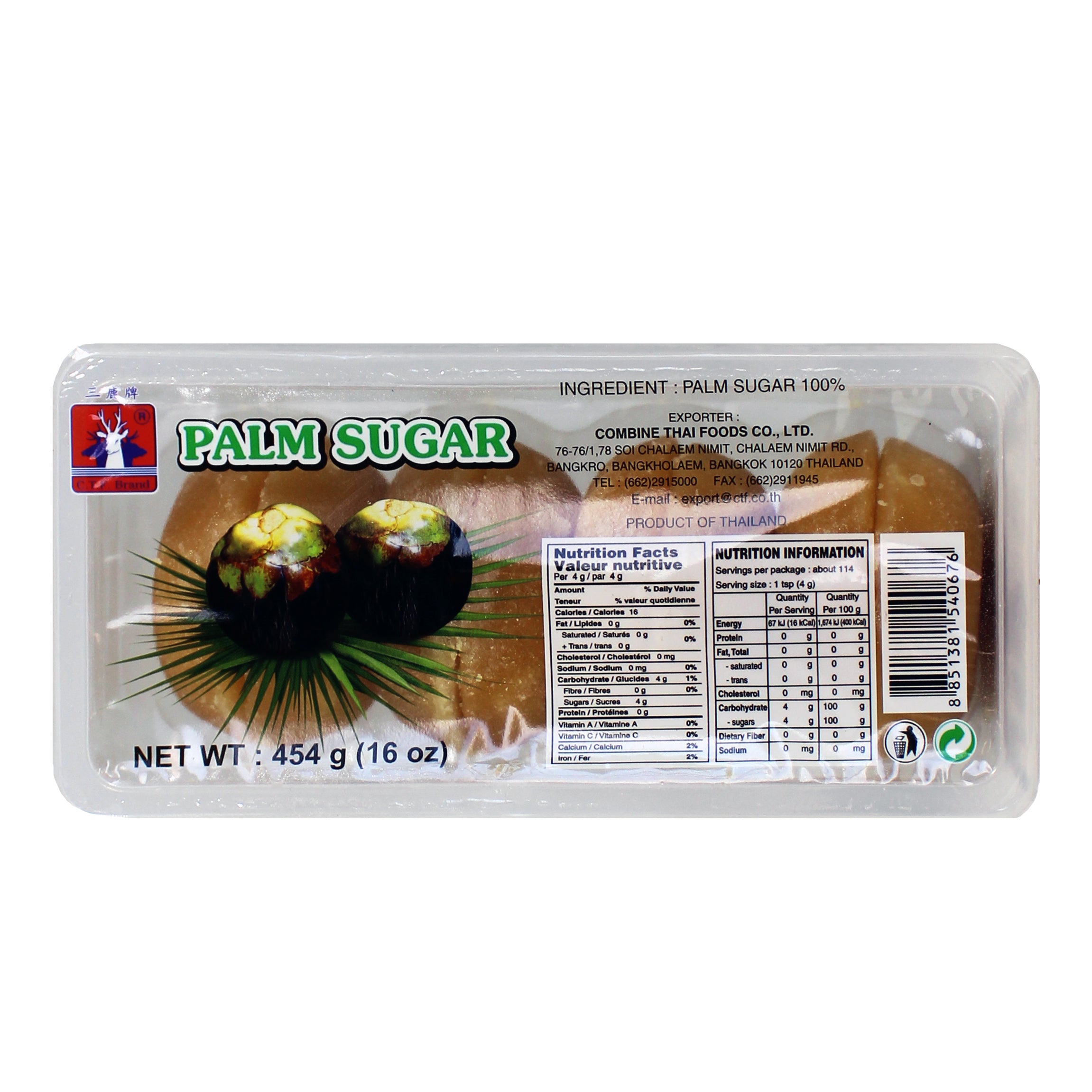 CTF Palm Sugar 454g
