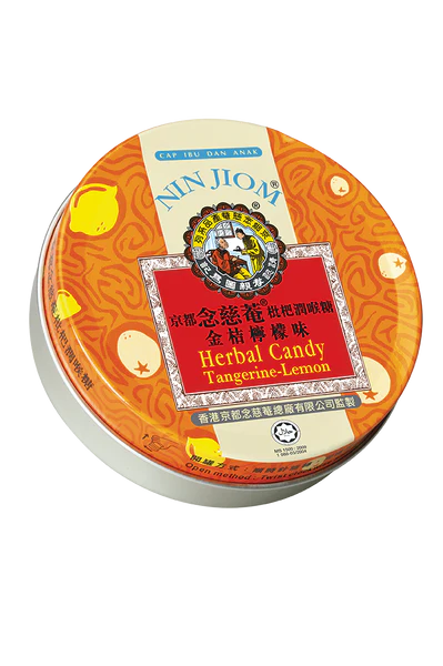 Nin Jiom Tagerine-Lemon Flavour Herbal Candy 60g