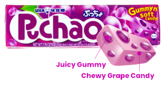 UHA Puchao Grape Flavour Gummy 50g