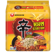Nongshim Shin Ramyun Stir Fry with Cheese 4x136g