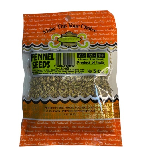 Perfect Fine Foods Fennel Seeds 50g
