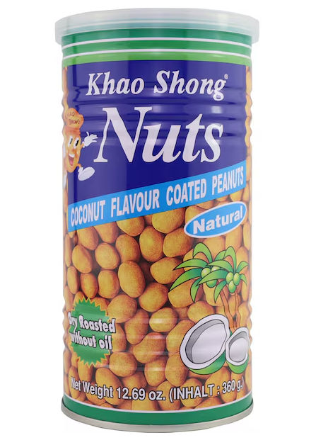 Khao Shong Coconut Flavour Coated peanuts 360g