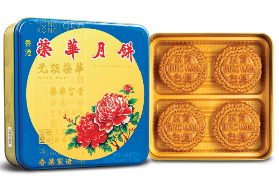 Wing Wah White Lotus With 2 Yolks Mooncake (4pc) – Seasonal Mid-Autumn Festival Special