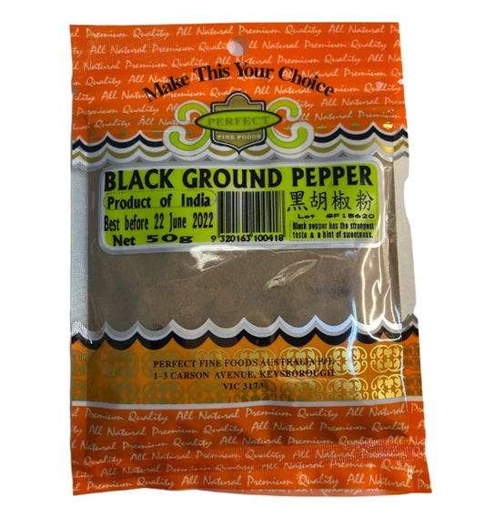 Perfect Fine Foods Black Ground Pepper 50g