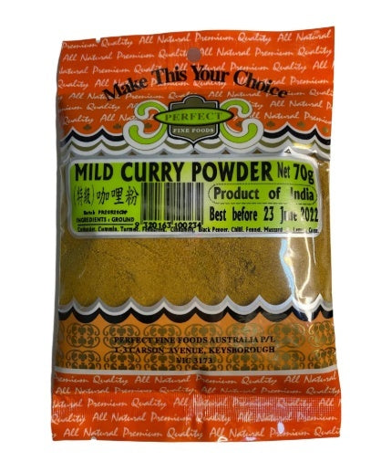 Perfect Fine Foods Mild Curry Powder 70g