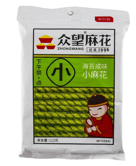 Zhong Wang Salty Seaweed Flavour Fried Dough Twist 180G