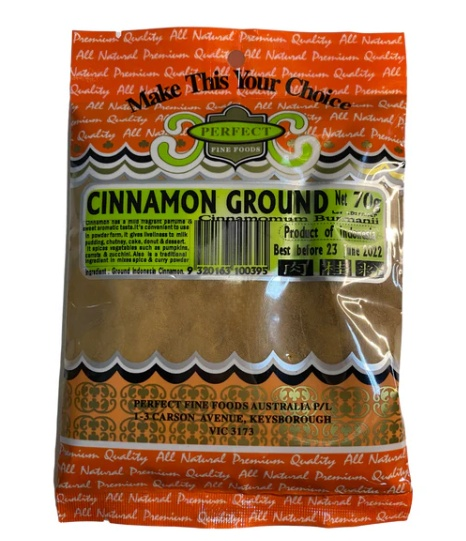 Perfect Fine Foods Cinnamon Ground 70g