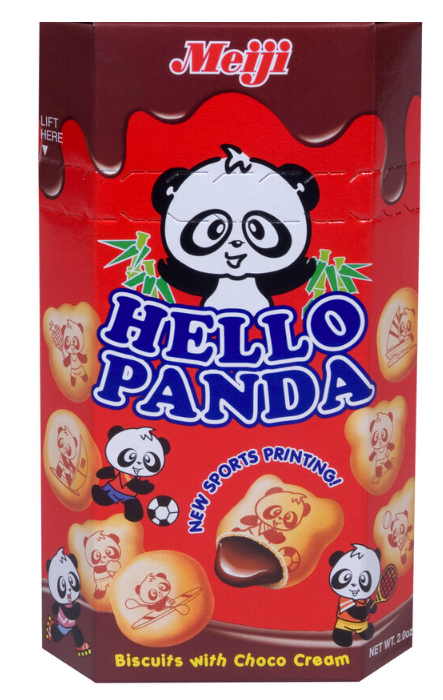 Meiji Hello Panda Biscuits With Chocolate Flavoured Filling 47g