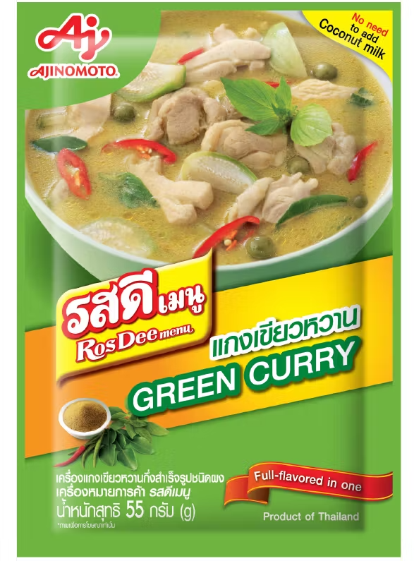 Ajinomoto Ros Dee Green Curry Powder 55g