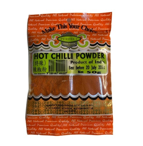 Perfect Fine Foods Hot Chilli Powder 50g