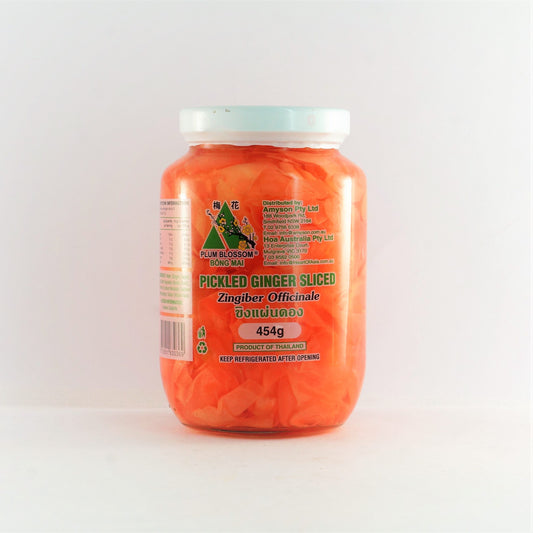 PLUM BLOSSOM PICKLE GINGER SLICE 454G