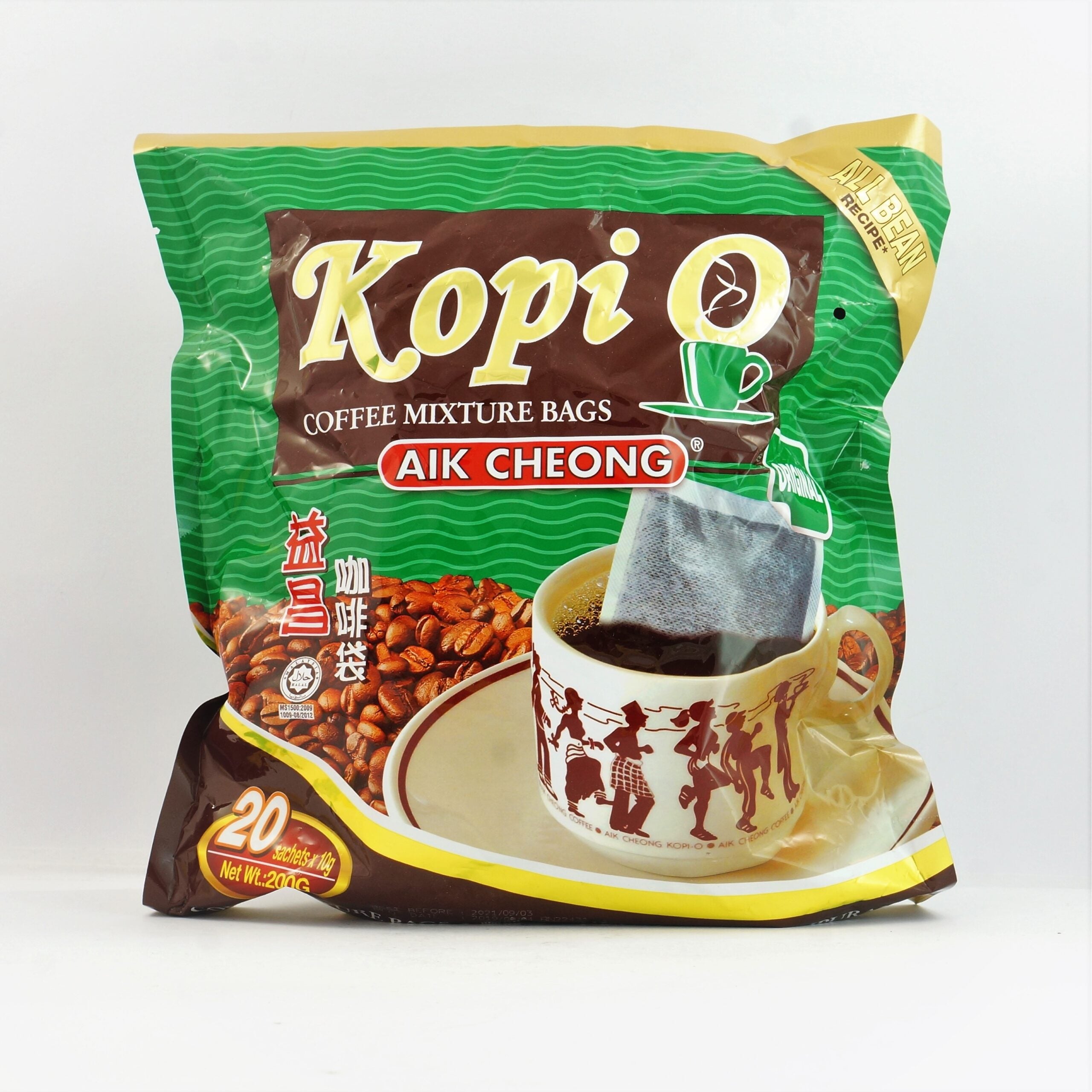 Aik Cheong Kopi O Coffee Bags Original 200g