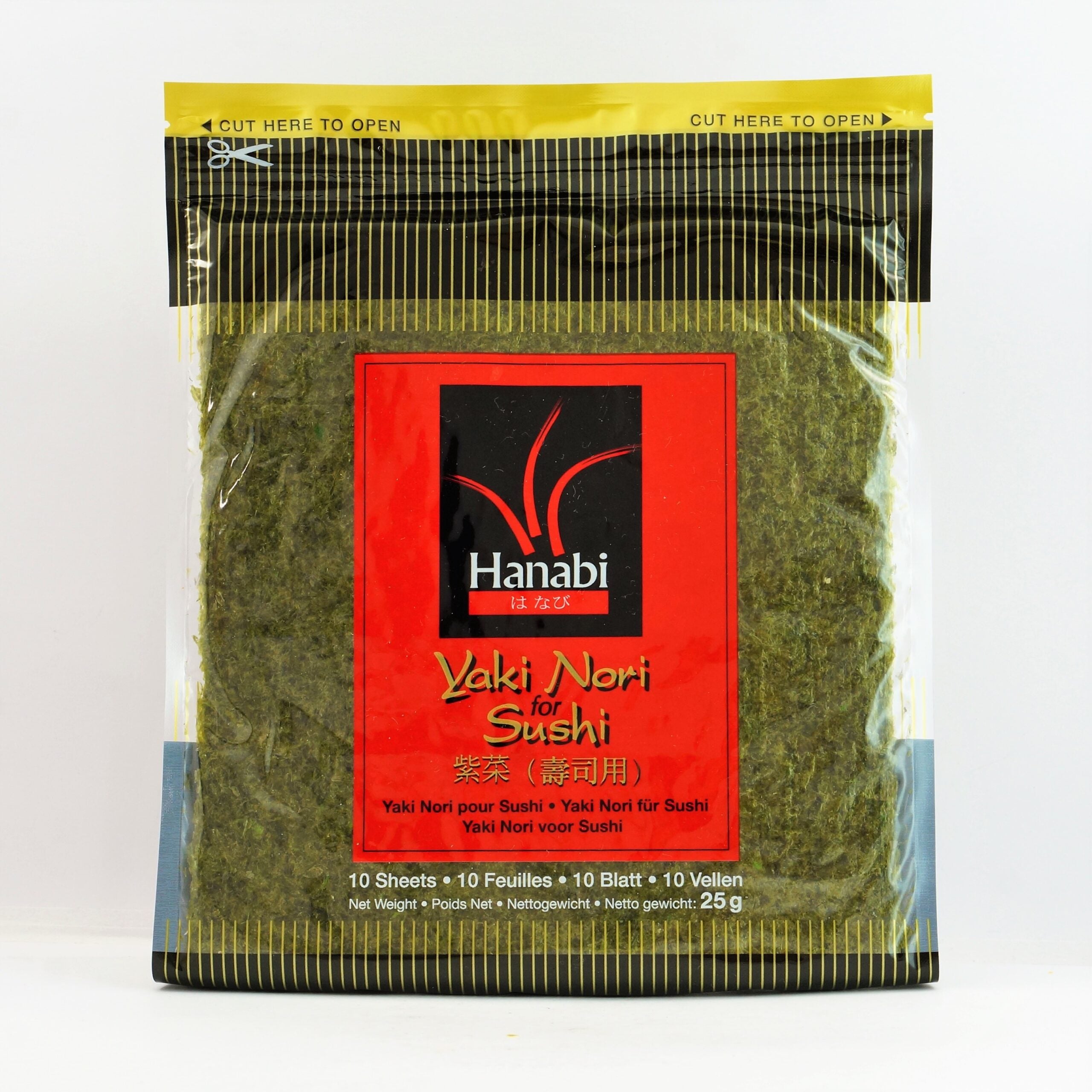 Hanabi Yaki Nori for Sushi 10 Sheets 25g