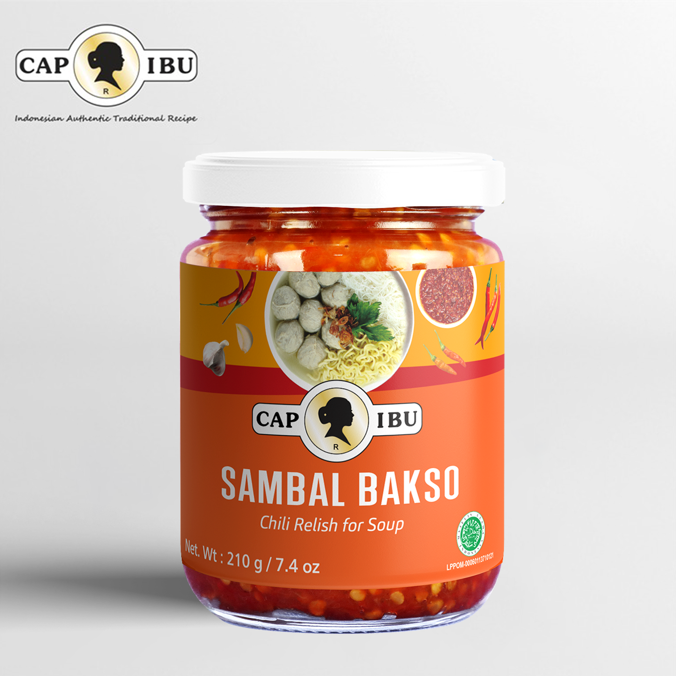 Cap Ibu Sambal Bakso - Chilli Relish For Soup 210g