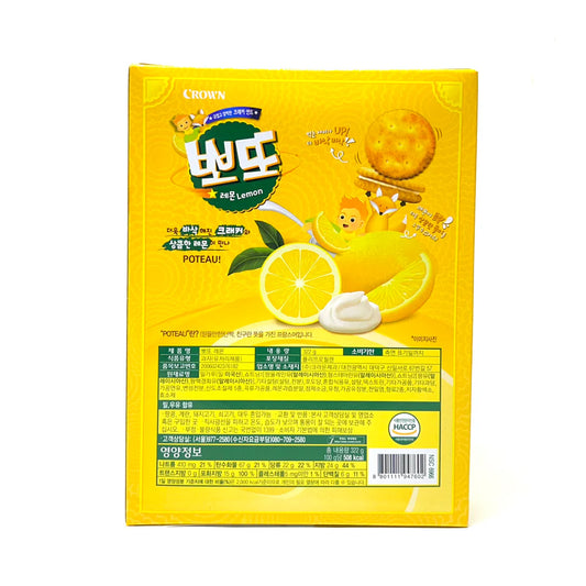 Crown Poteau Lemon Biscuits 322g