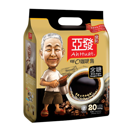 Ah Huat Kopi O - Black Coffee With Sugar 20g X 20s
