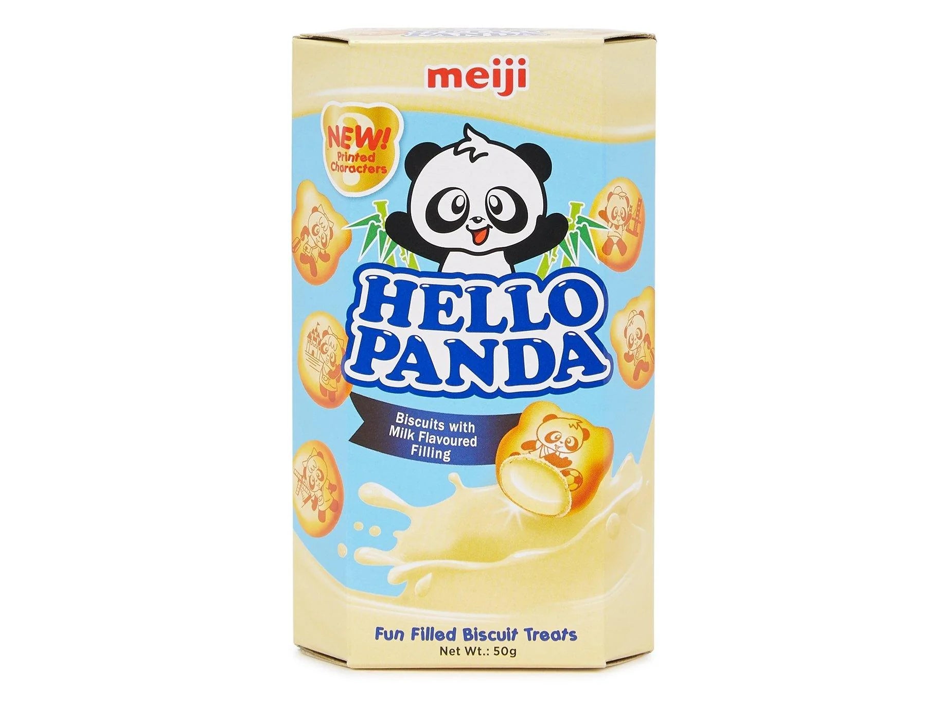 Meiji Hello Panda Biscuits With Milk Flavoured Filling 50g