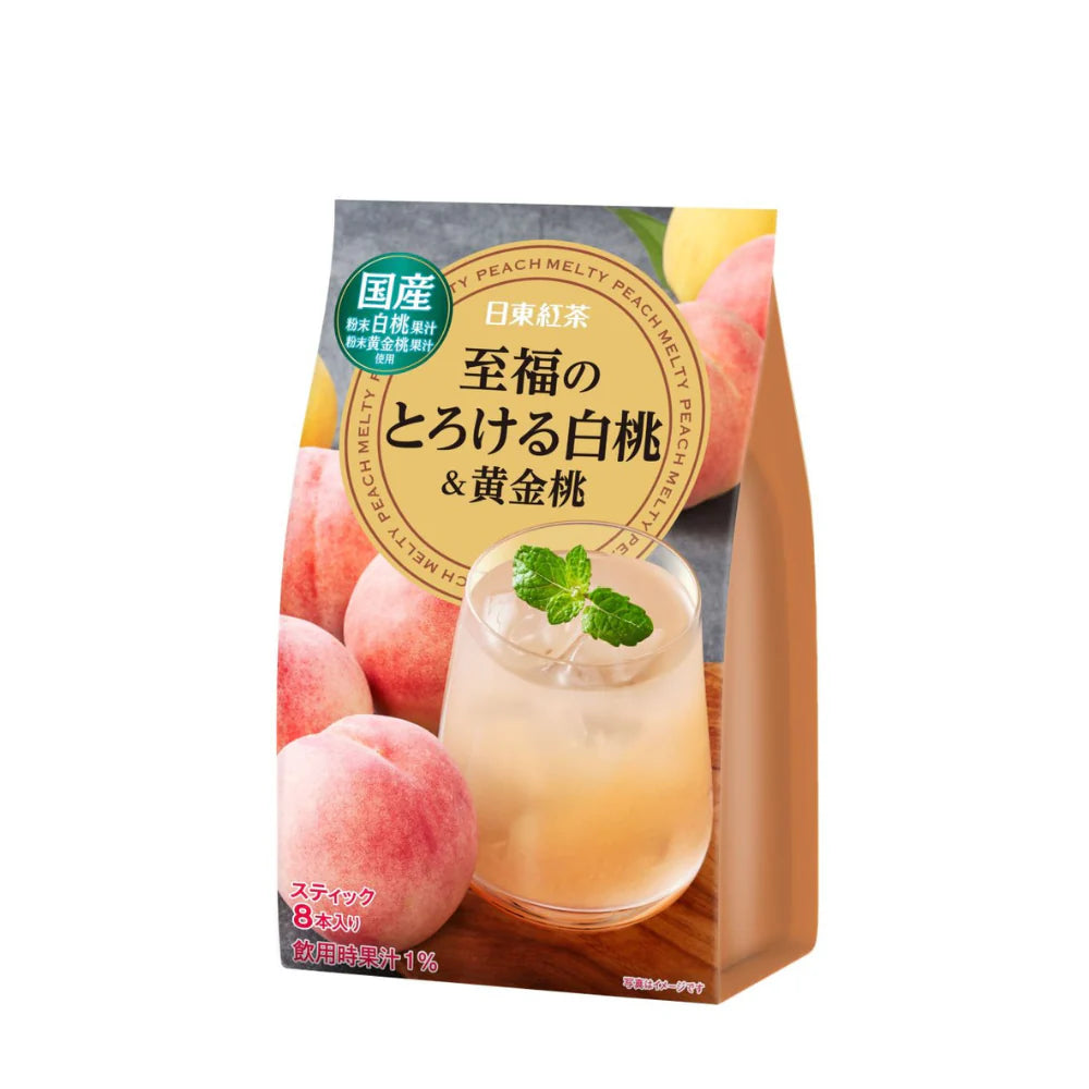 Nittoh Fruit Drink Mix White Peach & Golden Peach Flavour 8P