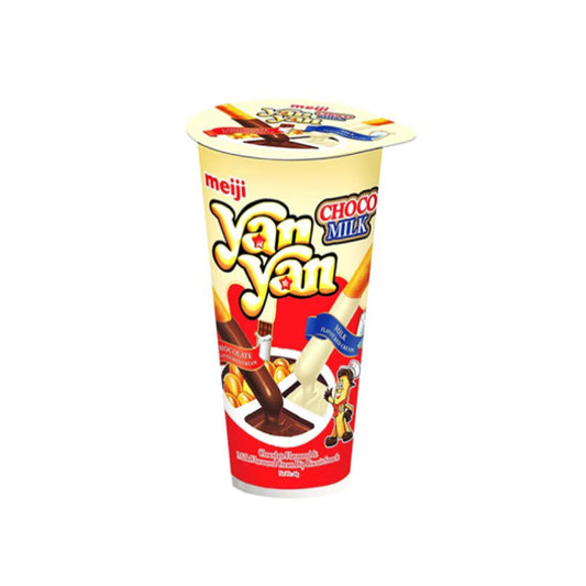 Meiji Yan Yan Chocolate & Vanilla Flavour Dip Stick Biscuits 44g