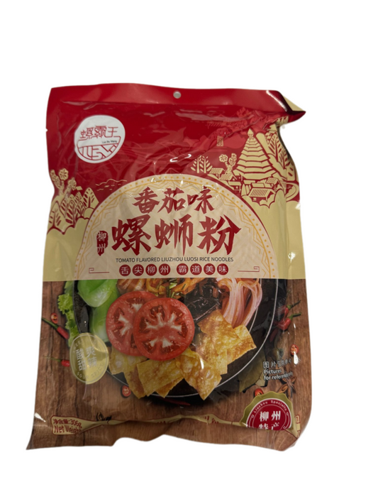 Luobawang Liuzhou River Snail Rice Noodle (Luo Si Feng) Tomato Flavour 306g