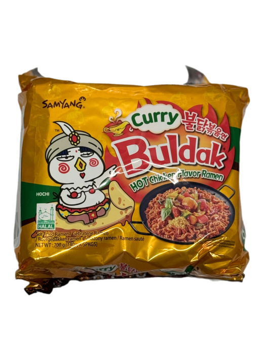 Samyang Buldak Hot Chicken Curry Flavour Ramen 5*140g