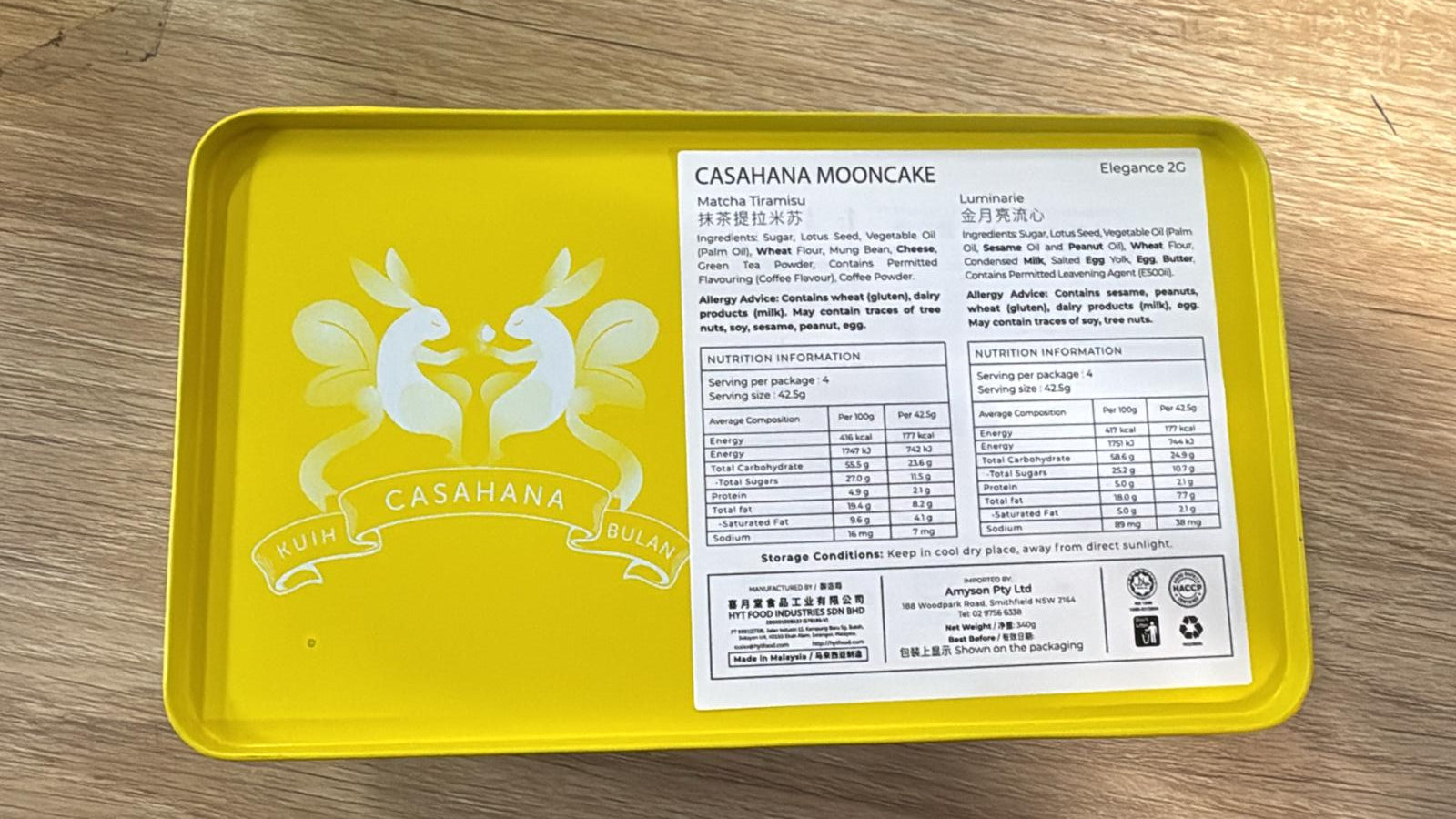 Casa Hana Matcha Tiramisu & Luminarie Mooncake 2 Pieces