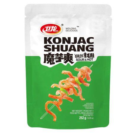 Wei Long Sour & Hot Flavour Konjac Strips 252g