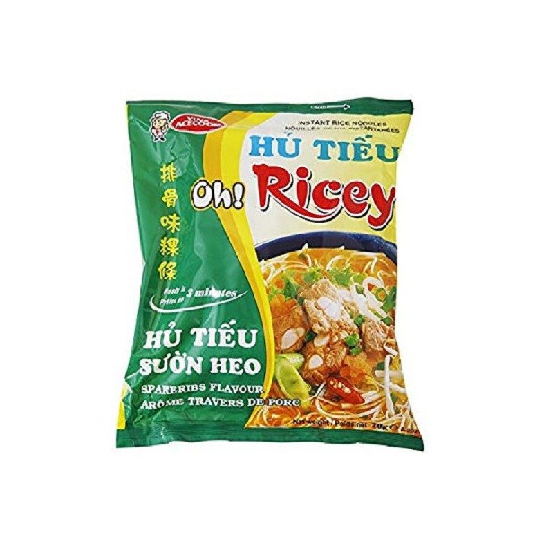 Acecook Oh! Ricey Instant Rice Noodles Spareribs Flavour 70g
