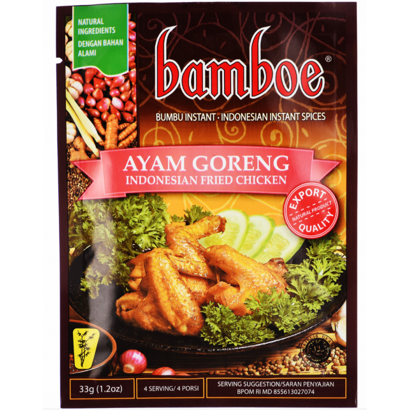 Bamboe Ayam Goreng Indonesian Fried Chicken Spices 33g