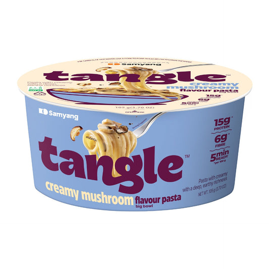 Samyang Big Bowl Tangle Pasta with Creamy Mushroom Sauce 105g