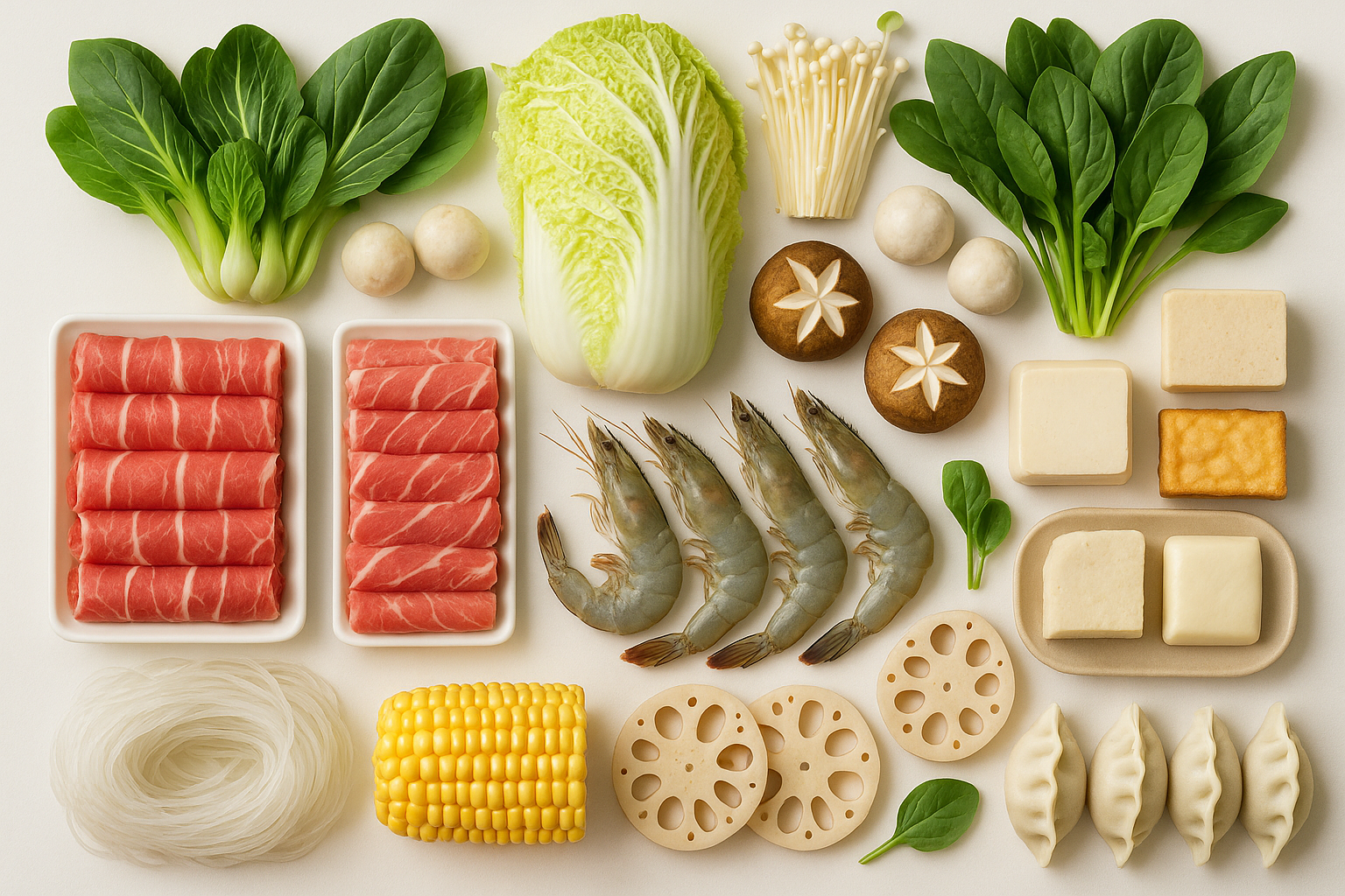ingredients for hot pot