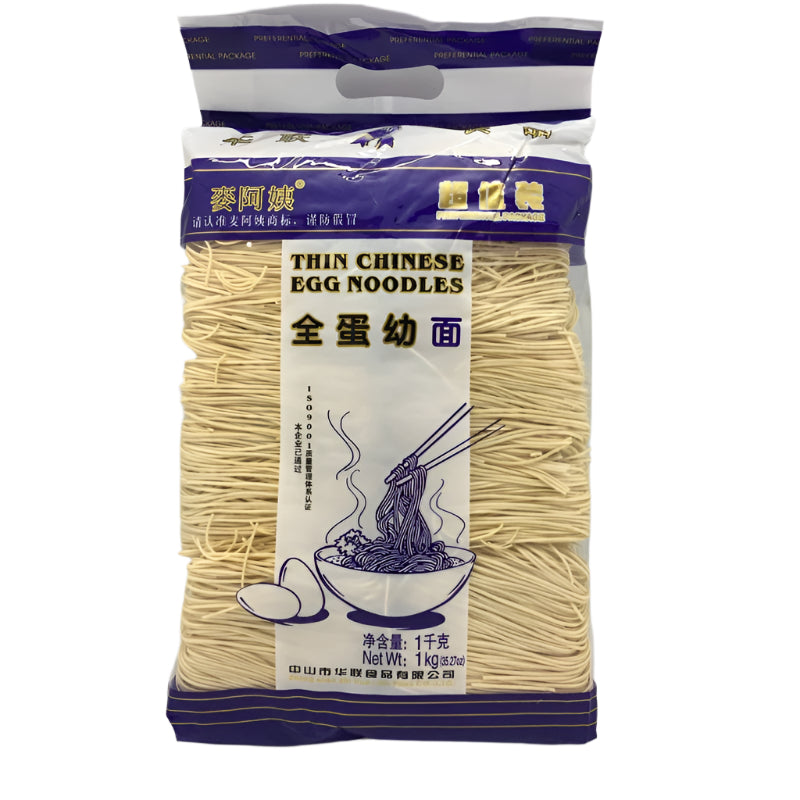 M.A.Y Thin Chinese Egg Noodles 1kg