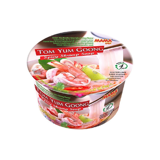 Mama Instant Bowl Rice Noodles Soup Spicy Shrimp Flavour (Tom Yum Gong) 70g