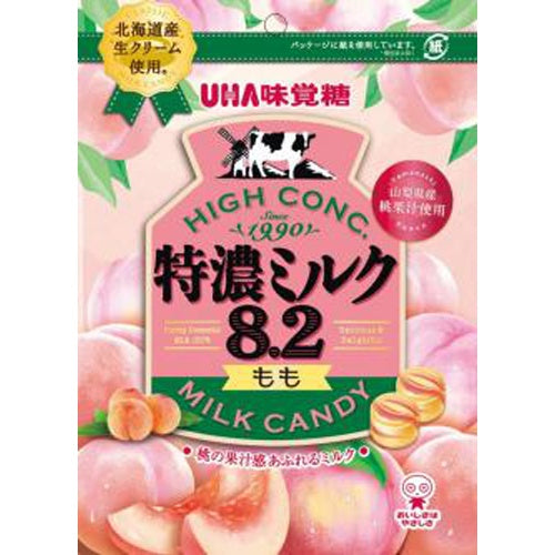UHA Tokuno 8.2 Peach Flavor Milk Candy 70g
