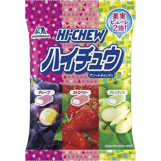 Morinaga Hi-Chew Grape & Strawberry & Green Apple Soft Candy 68g