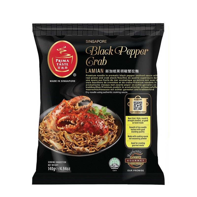Prima Taste Singapore Black Pepper Crab Lamian 140g