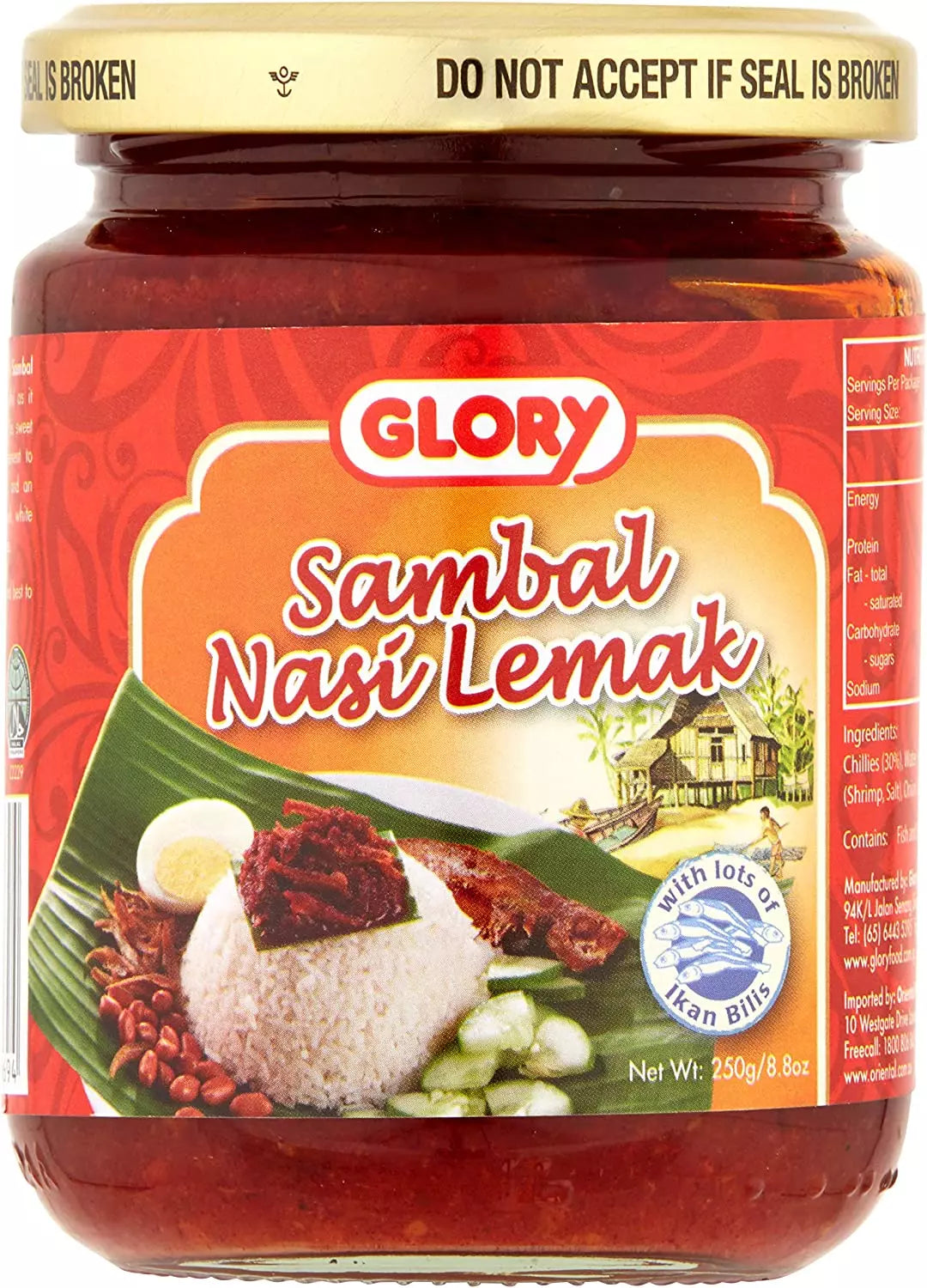 Glory Sambal Nasi Lemak 250g