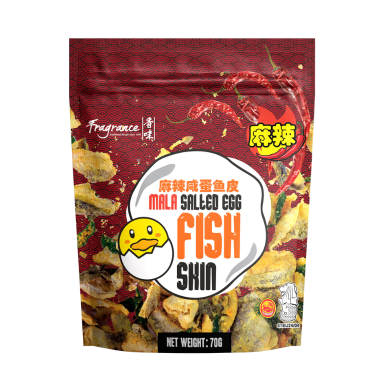 Fragrance Mala Salted Egg Fish Skin 70g