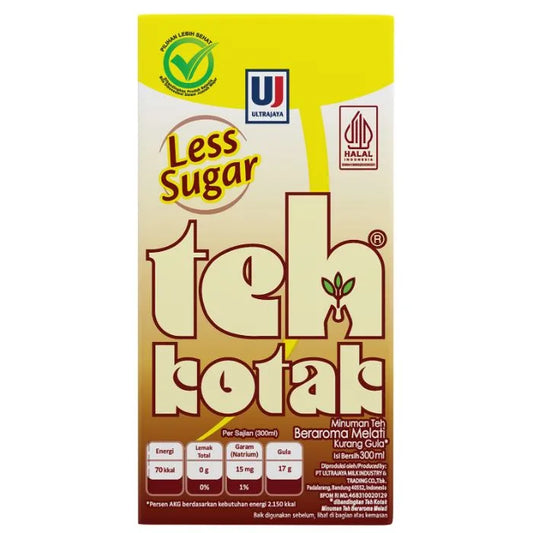 Ultra Teh Kotak Less Sugar 6 x 300ml