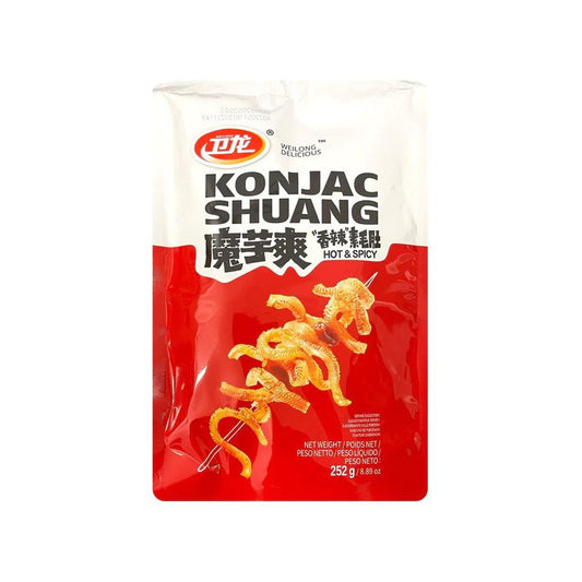 Wei Long Hot & Spicy Flavour Konjac Strips 252g